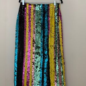 Midi Sequin Skirt